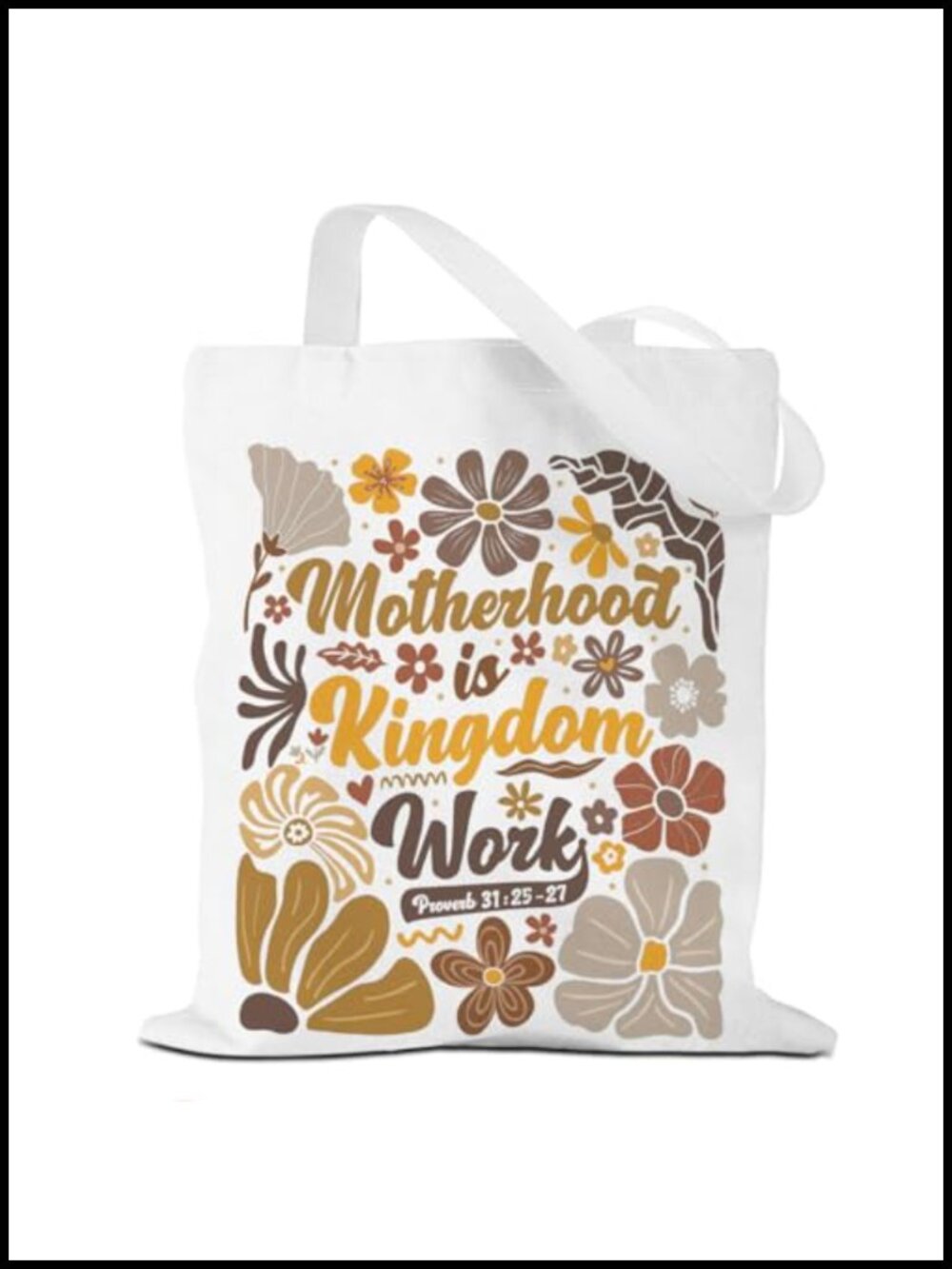 Mama Canvas Tote Bag Reusable Grocery Beach Shoulder Bag Mom Gift